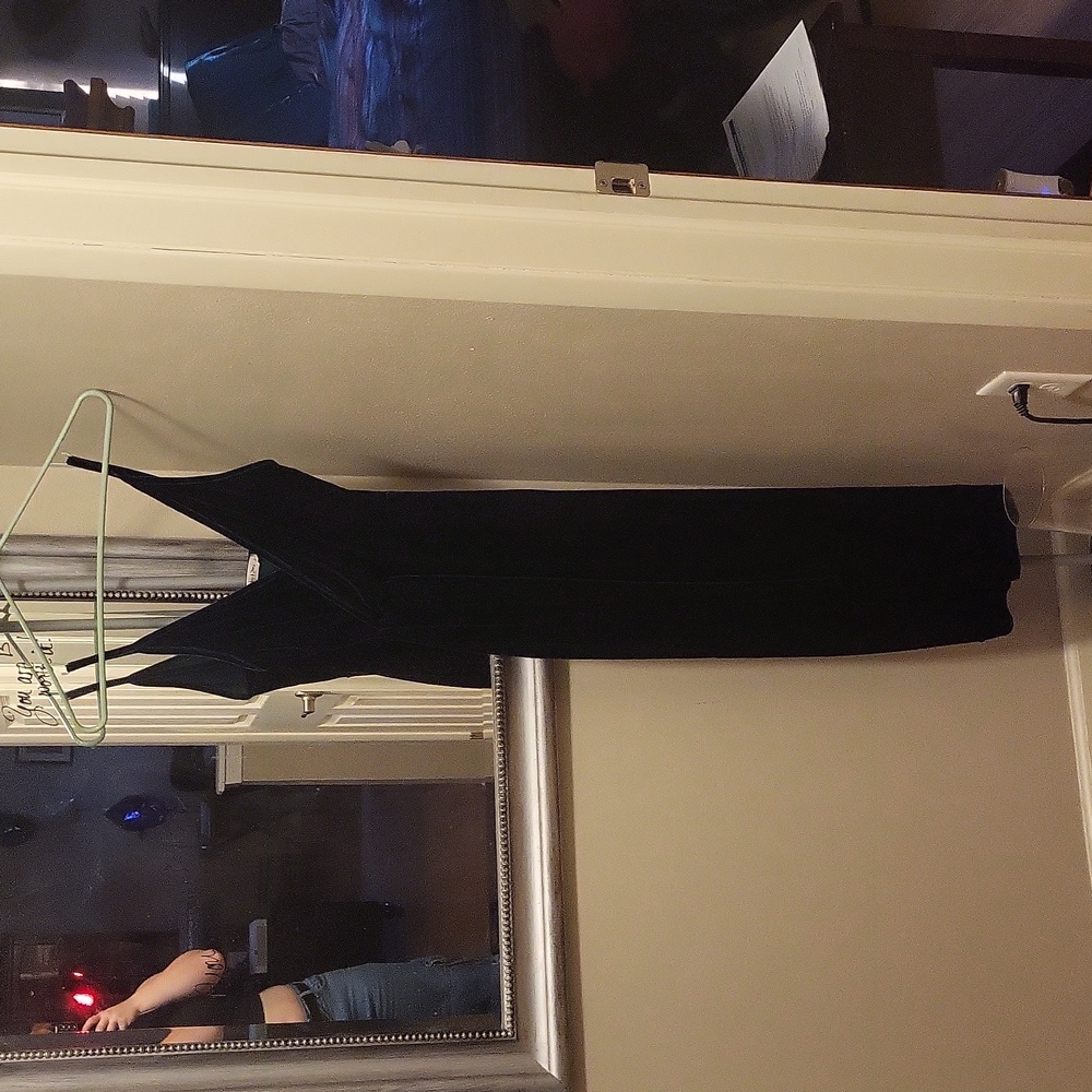 Dark green felt dress